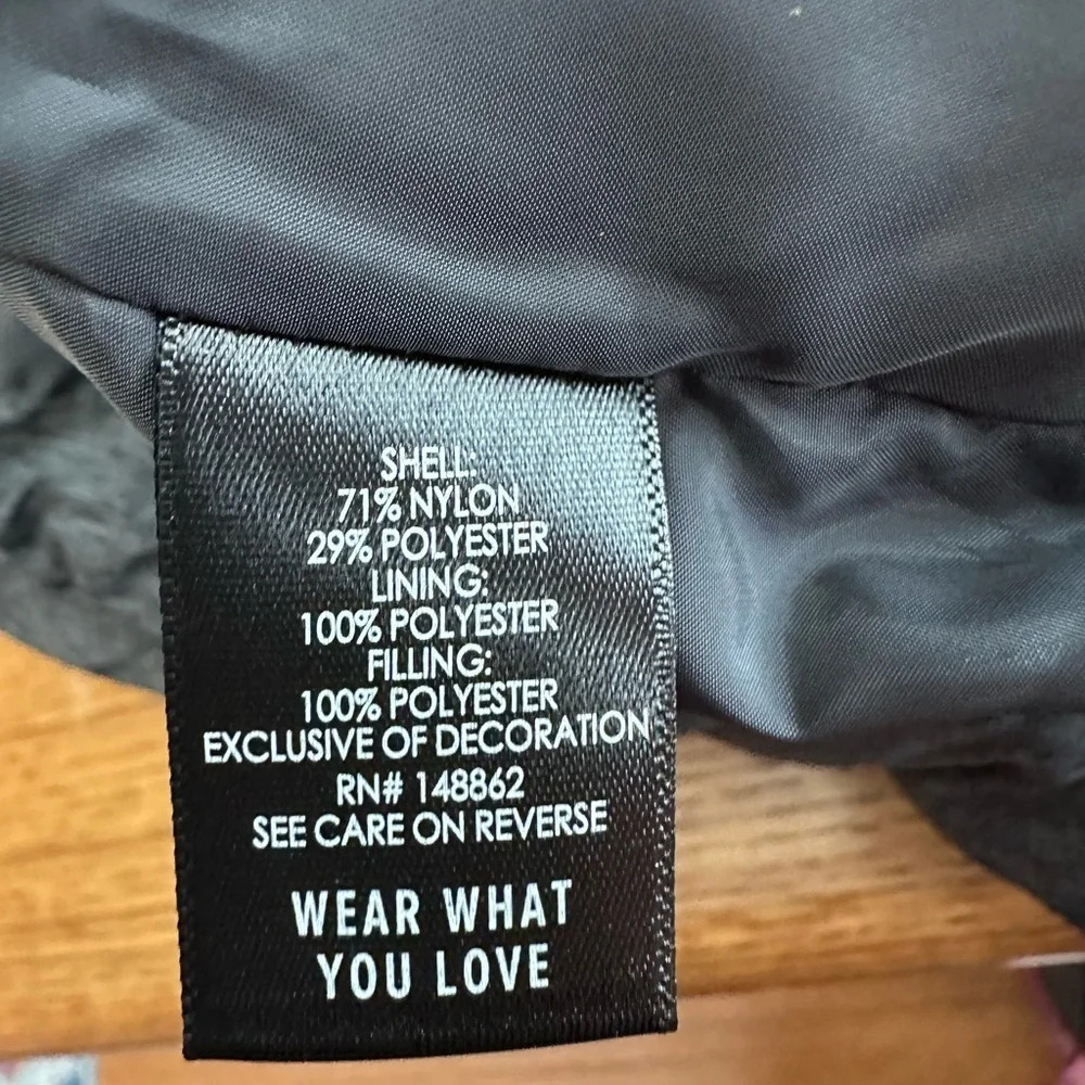 TORRID Longline Hooded Puffer NWT in space dye gray 14/16W - Picture 12 of 15